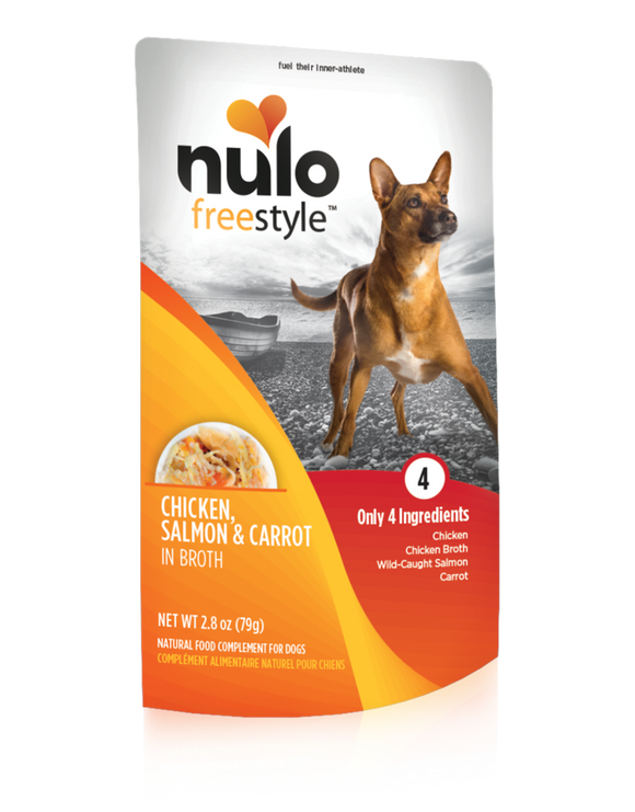 Nulo FreeStyle Chicken, Salmon & Carrot in Broth Recipe for Dogs (2.8-oz)