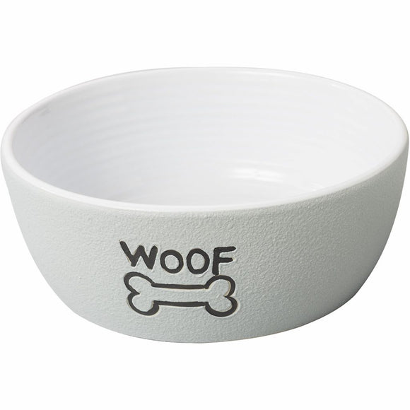 Ethical Pet Nantucket Woof Stoneware Cat Dish (7
