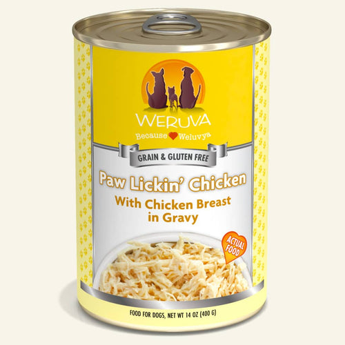 Weruva Classics Paw Lickin' Chicken with Chicken Breast in Gravy Wet Dog Food (14 oz, Single Can)