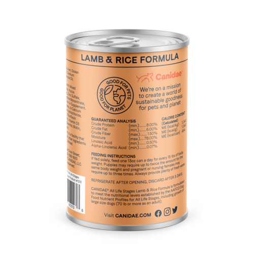Canidae All Life Stages Lamb and Rice Canned Dog Food (13-oz, single can)