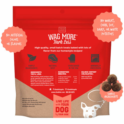 Cloud Star Wag More Bark Less Meatballs: Beef Dog Treats (14-oz)