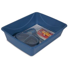 Cat Litter Starter Kit, Large, Blue