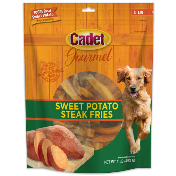 Cadet Gourmet Sweet Potato Steak Fries For Dogs (1-lb)