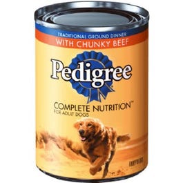 Canned Dog Food, Chunky Beef, Bacon & Cheese, 13.2-oz.