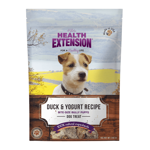 Health Extension Grain Free Duck & Yogurt Bully Puffs (5 oz)