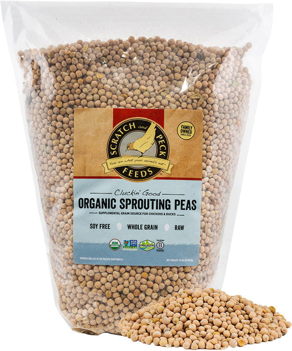 Scratch and Peck Feeds Cluckin' Good Organic Sprouting Peas (10 Lbs)