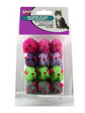Ethical Products 12 pack color Plush Mice (12 count)