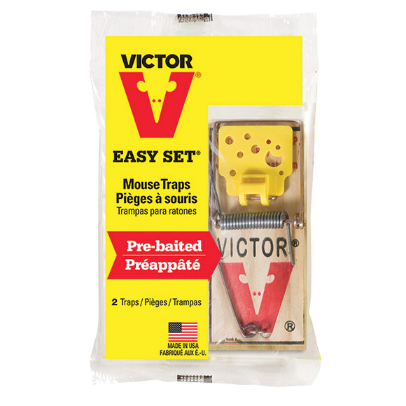 VICTOR EASY SET MOUSE TRAPS 2 PACK (0.100 lbs)
