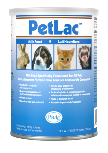 PetAg Petlac Milk Powder - Food Source for Orphaned Animals - Similar to Mother 300 gm (300 gm)
