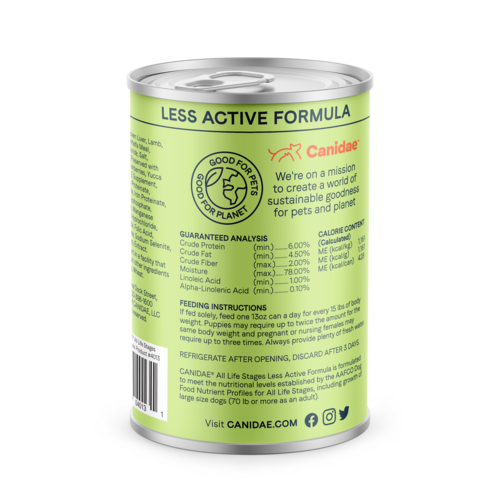 CANIDAE® All Life Stages Less Active Formula with Chicken, Lamb & Fish Wet Dog Food (13 oz, single can)