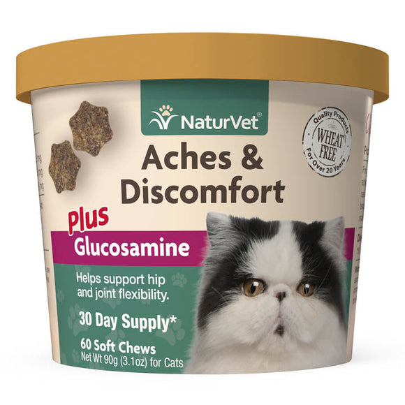 NaturVet Aches & Discomfort Cat Soft Chews (60 Count)