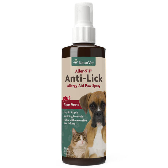 NaturVet Aller-911® Anti-Lick Paw Spray (8 oz)