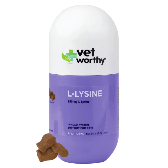 Vet Worthy Vet Worthy L-Lysine Soft Chew for Cats (60 Count)