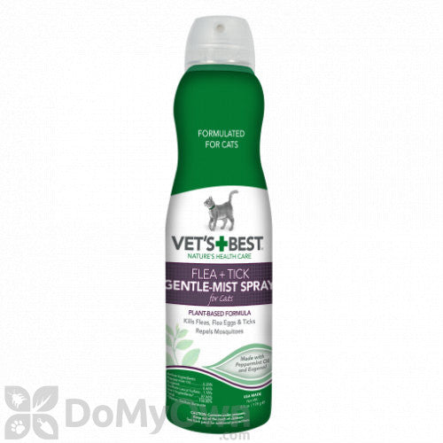 Vet's Best Flea + Tick Gentle Mist Spray for Cats (6.3oz)