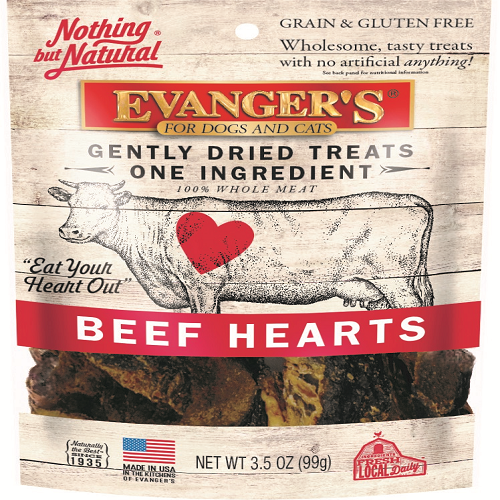Evanger's Gently Dried Beef Hearts (3.5-oz)