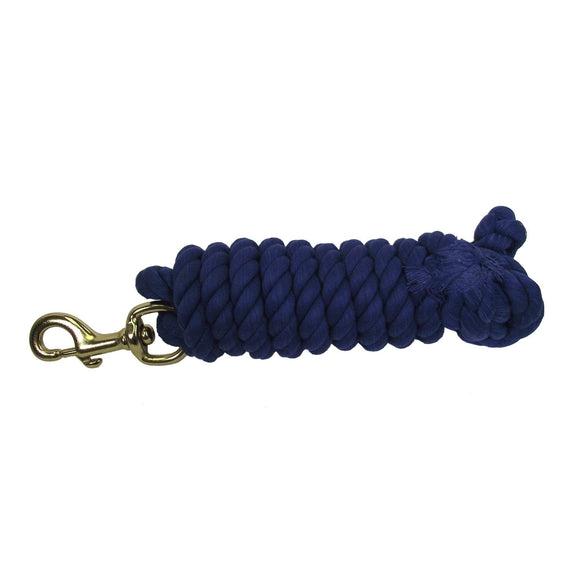 Hamilton Cotton Rope Leads with Brass Bolt Snap