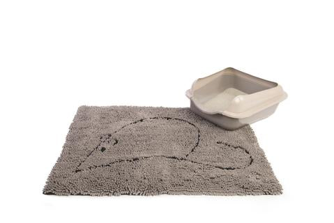 D.GS Cat Litter Mat (Grey)