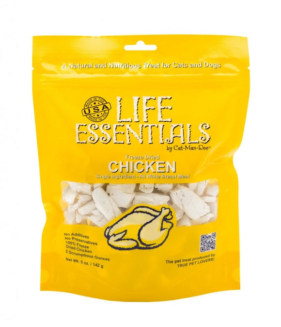 Cat-Man-Doo Life Essentials All Natural Freeze-Dried Chicken Cat Treats (2 oz)