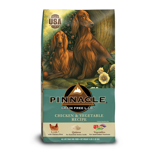 Pinnacle Pet Grain Free Chicken & Vegetable Recipe Dry Dog Food (4 lbs)