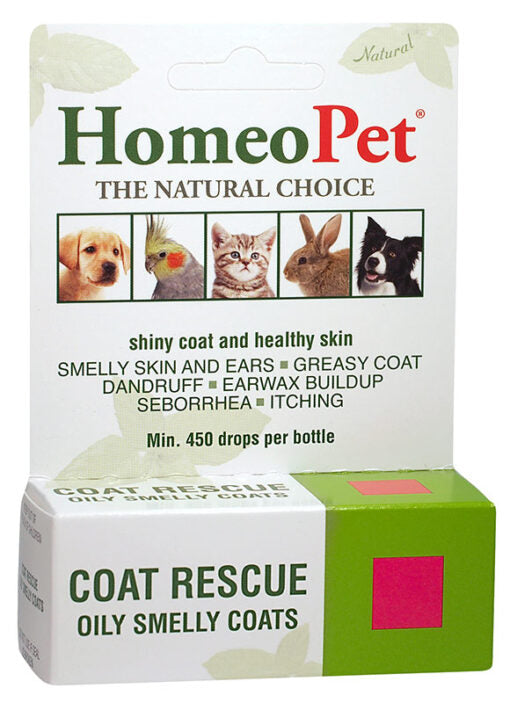 HomeoPet Coat Rescue Oily Smelly Coats 15 ml (15 ML)