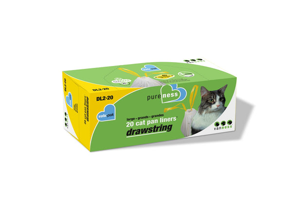 Van Ness Large Drawstring Valu-Pak Cat Pan Liners (20 count box)