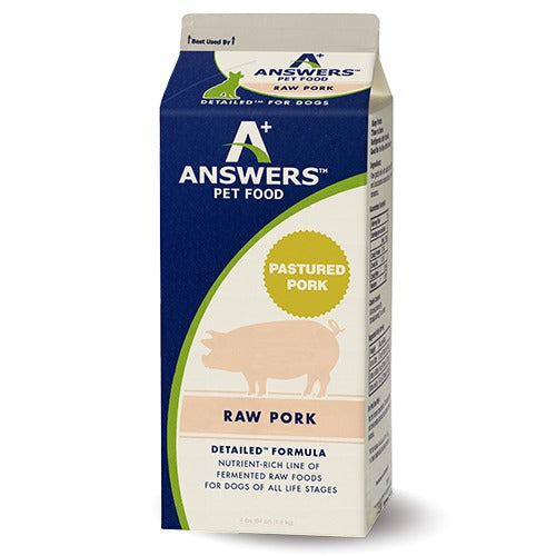 Answers Pet Food Detailed Pork Formula for Dogs - Carton (4 lb)