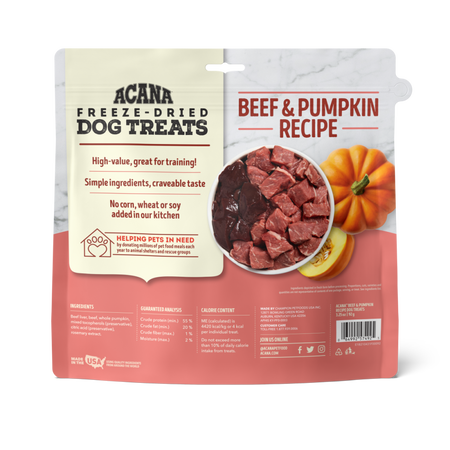 ACANA Beef & Pumpkin Freeze-Dried Treats (1.25 Oz)