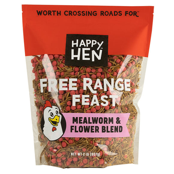 Happy Hen Treats Free Range Feast™ Mealworm & Flower Blend (2 Lb)