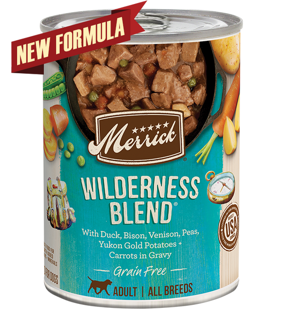 Merrick Grain Free Wilderness Blend in Gravy (13.2 oz 12 pack)