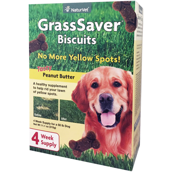 NaturVet GrassSaver Biscuits Tasty Peanut Butter (11.1-oz)