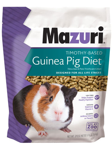 Mazuri® Timothy-Based Guinea Pig Diets (5lbs)