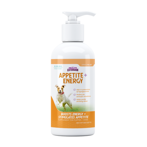 Health Extension Appetite + Energy Stress Relief Supplement for Dogs (8 oz)