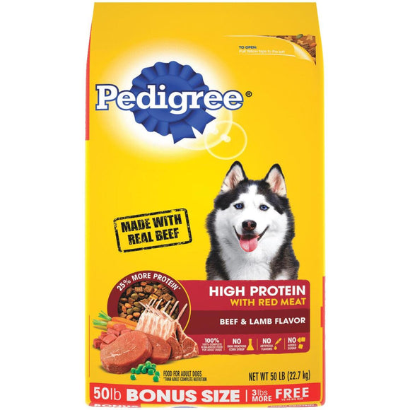 Pedigree 50 Lb. Beef & Lamb High Protein Adult Dry Dog Food