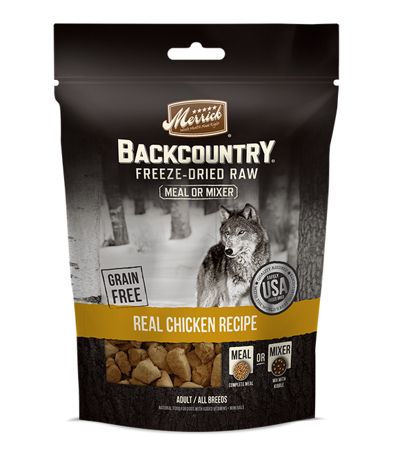 Merrick Backcountry Freeze Dried Raw Meal Mixer - Real Chicken Recipe (3.25-oz)