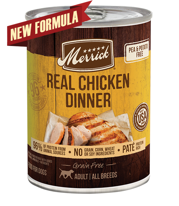 Merrick Grain Free Real Chicken Dinner (13.2 oz Case of 12)