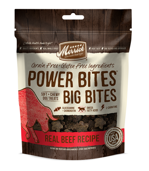 Merrick Power Bites Big Bites Real Beef Recipe