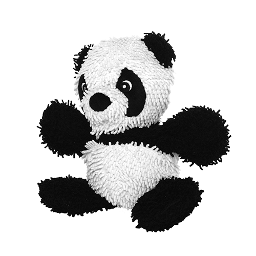 Tuffy's Mighty Microfiber Ball Panda Dog Toy