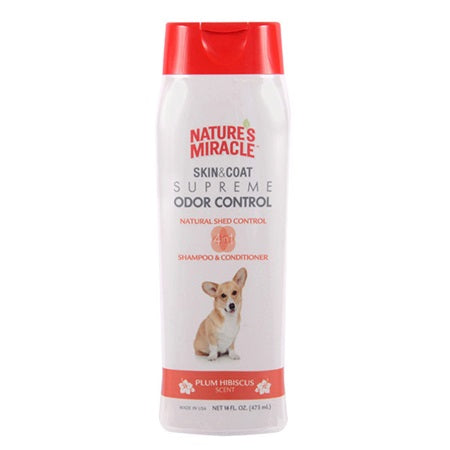 Nature's Miracle Skin & Coat Supreme Odor Control - Shed Control Shampoo & Conditioner (16-oz)