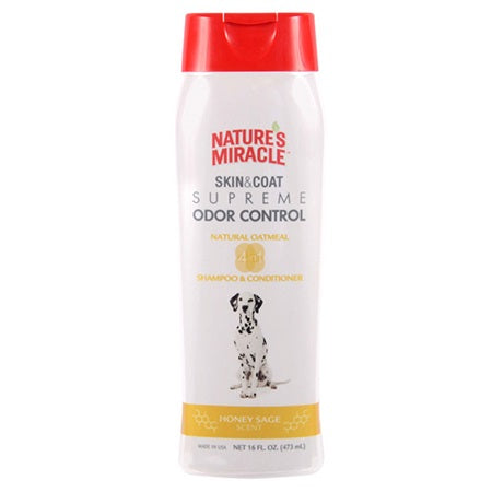 Nature's Miracle Skin & Coat Supreme Odor Control - Oatmeal Shampoo & Conditioner (16-oz)