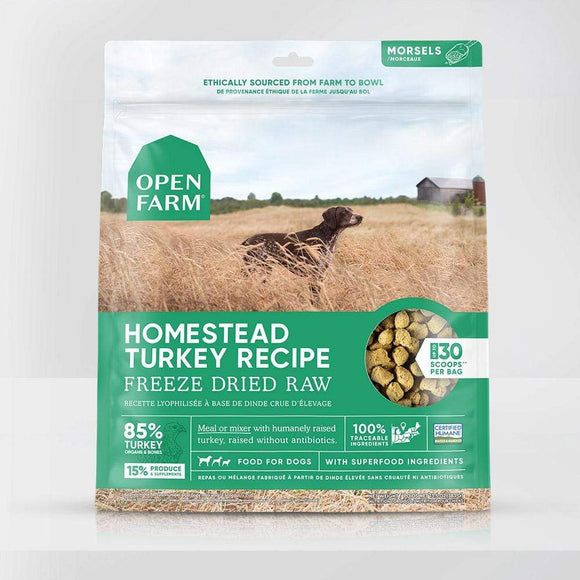 Open Farm Homestead Turkey Freeze Dried Raw Dog Food (13.5-oz)