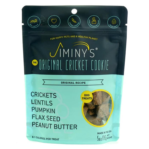 Jiminy's Original Cricket Cookie Recipe Dog Treats (5-oz)