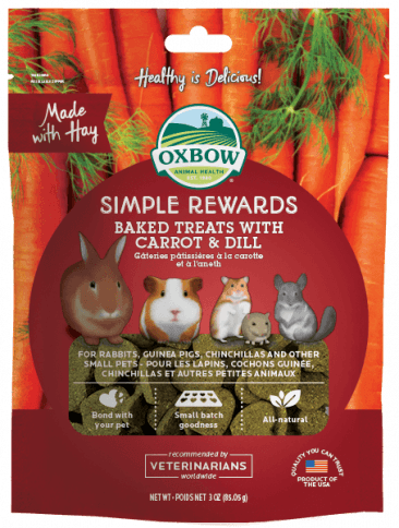 Oxbow Simple Rewards Baked Treats with Carrot & Dill (3.0-oz)