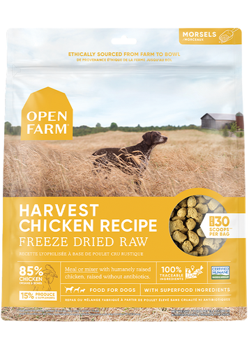 Open Farm Harvest Chicken Freeze Dried Raw Dog Food (13.5 oz)