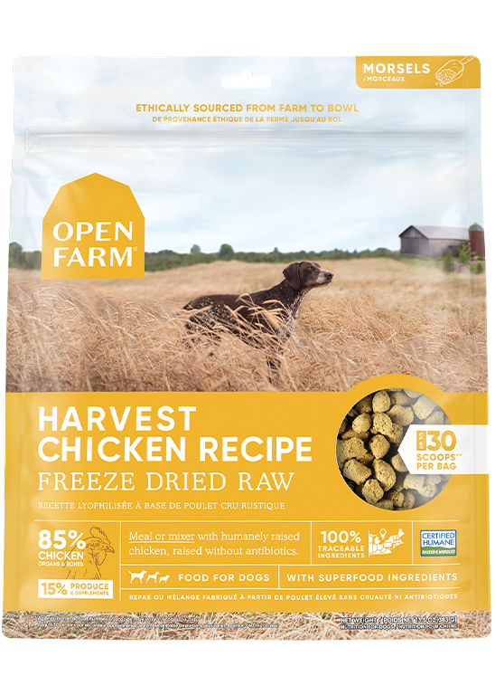 Open Farm Harvest Chicken Freeze Dried Raw Dog Food (13.5 oz)