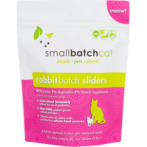 Smallbatch Frozen RabbitBatch Cat Food