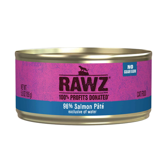 Rawz 96% Salmon Pate Cat Food (5.5 oz)