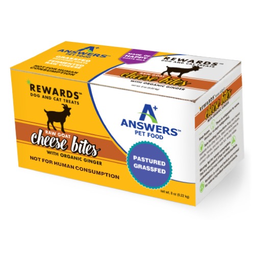 Answers RewardsTM Raw Goat Cheese Bites – Organic Ginger (36 bites)