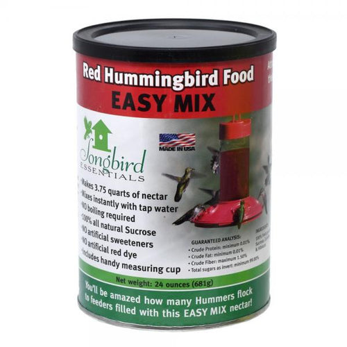 Songbird Essentials 24 oz Red Hummingbird Nectar All Natural- No Dyes