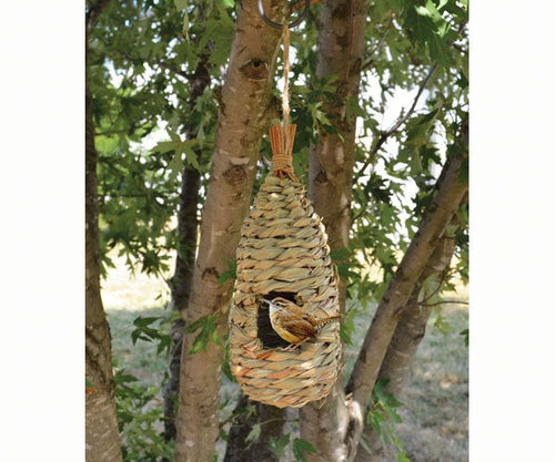 Songbird Essentials Hanging Grass Roosting Pocket Teardrop