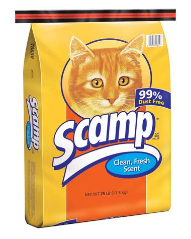 Scamp Clean, Fresh Scent Cat Box Filler (50-lb)